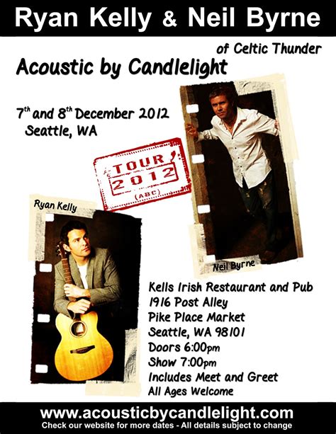 In Which We Start Anew Ryan Kelly And Neil Byrne Acoustic By Candlelight