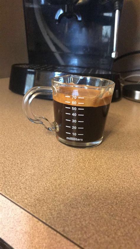 My first actual double shot : espresso