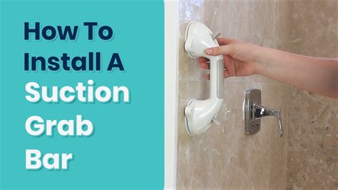 how to install a suction grab bar youtube