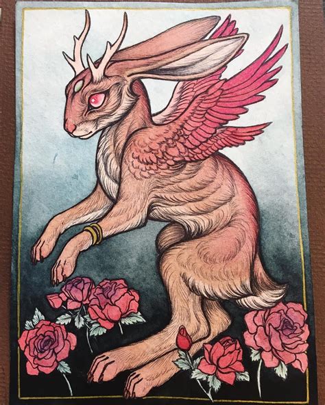 A New Little Winged Jackalope Commission Piece Ive Been Working On