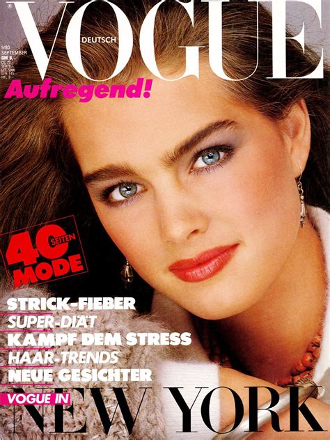 Brooke Shields Throughout The Years In Vogue Brooke Shields German