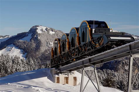 Worlds Steepest Funicular Line Opening In Switzerland