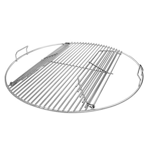 Denmay 7436 54 6cm Hinged Plated Steel Round Cooking Grate Charcoal