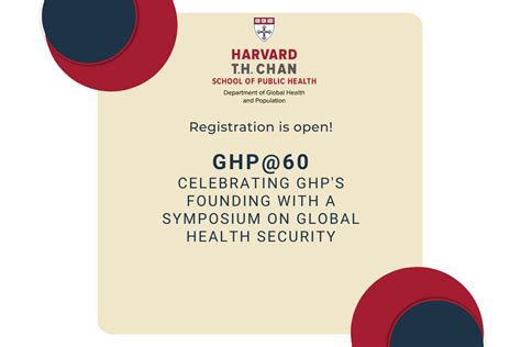 Ghp60 Celebrating Ghps Founding With A Symposium On Global Health Security Harvard Th