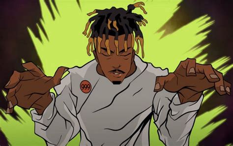 Image of juice wrld rip painting drawing lyrics rap rapper hiphop music decor poster original art artwork dope cool colorful colourful album . Juice WRLD Gets Animated in Music Video for First ...