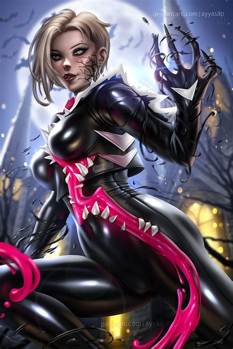 Gwenom By Ayyasap On Deviantart Marvel Girls Venom Girl Symbiotes Marvel