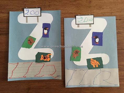 Alphabet Crafts Letter Z Crafts For Preschool Preschool Crafts