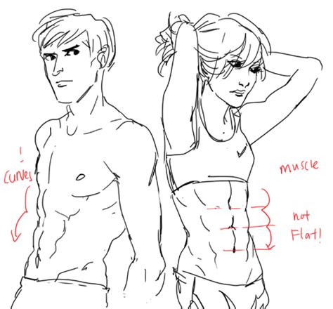 How To Draw Female Abs Anime This Drawing Isn T The Best Because I Used Guide Lines