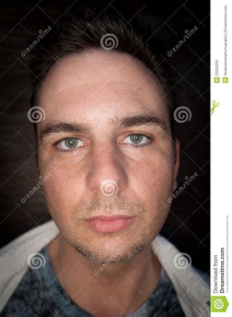 Handsome Man With Green Eyes Stock Image Image Of