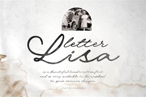 Letter Lisa Font By Olexstudio · Creative Fabrica