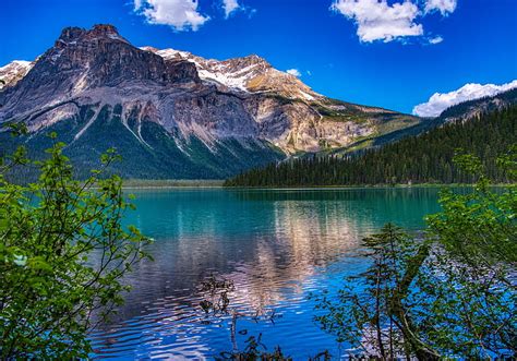 Hd Wallpaper Emerald Lake Nature Canada Yoho National Park British