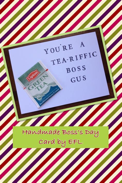 Pin By Ea On My Homemade Cards By Efl Bosses Day Cards Boss Day