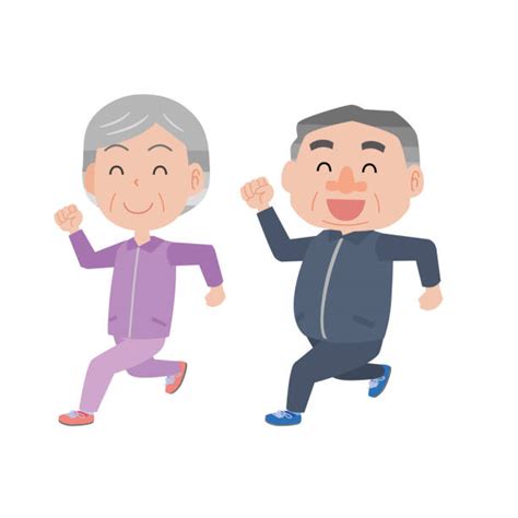 Older Couple Laughing Together Illustrations Royalty Free Vector