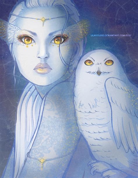 Snow Owl Girl By Lilacattis On Deviantart