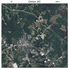 Aerial Photography Map of Clinton, SC South Carolina