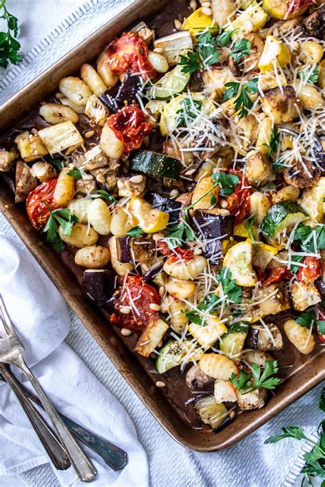 Easy Gnocchi With Roasted Vegetables The Hungry Waitress