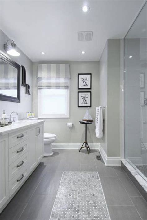 38 Gray Bathroom Floor Tile Ideas And Pictures 2022