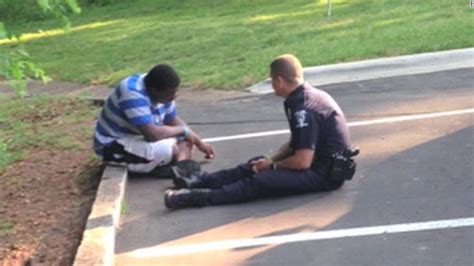 Photo Of Police Officer Consoling Teen Goes Viral Cnn Video