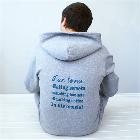 Personalised Mens My Favourite Things Onesie By Sparks And Daughters