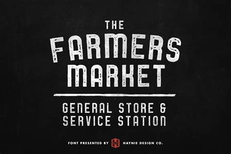 Service Station Vintage Farmers Marke Font Bundles
