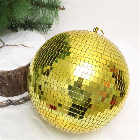Buy 20 Gold Disco Mirror Ball Large Disco Ball With Hanging Swivel