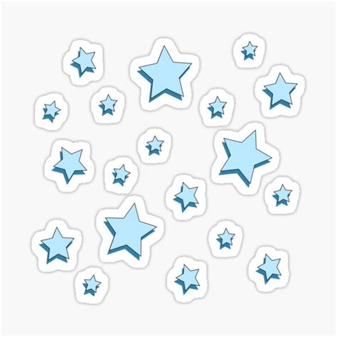 Blue Stickers Redbubble