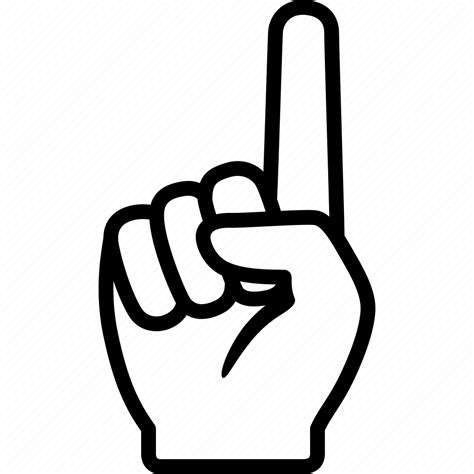 Best Finger First Hand Number Index Icon Download On Iconfinder