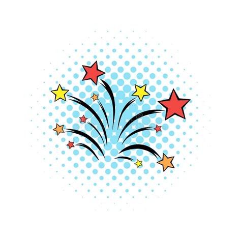 Firework Comics Icon Stock Vector Illustration Of Festival 79712814