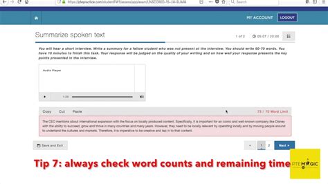Tricks For Summarize Spoken Text Pte Listening Youtube