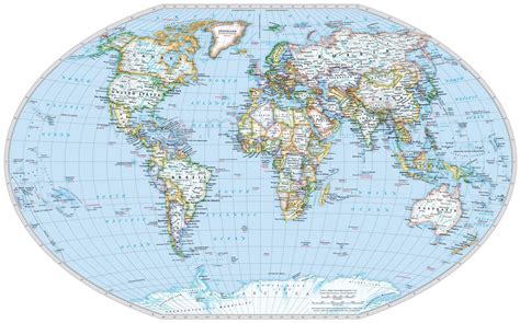 Карта мира на глобусе со странами крупно на русском