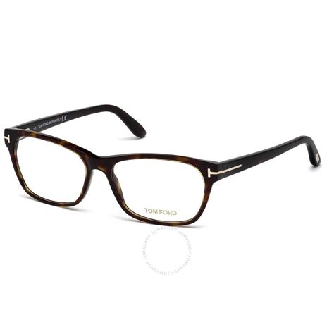Tom Ford Ft5405 Tortoise Rectangular Eyeglass Frames 052 Ft540505254