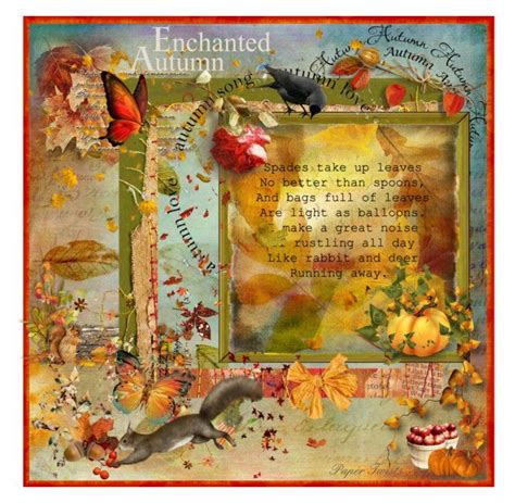 Enchanted Autumn By Karolinewells Liked On Polyvore Featuring Art