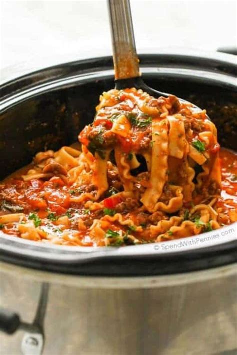 Crockpot Lasagna Soup Cheesy And Delicious Spend With Pennies