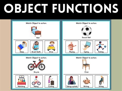 Object Function Task Cards For Speech Therapy Teaching Resources