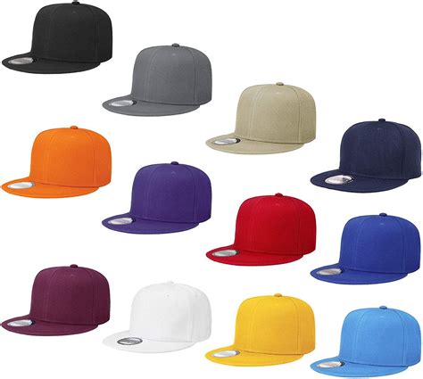 Falari Wholesale 12 Pack Snapback Hat Cap Hip Hop Style Flat Bill Blank