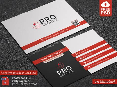 25 Creative Free Psd Business Card Templates 2020 Skyresoft Blog