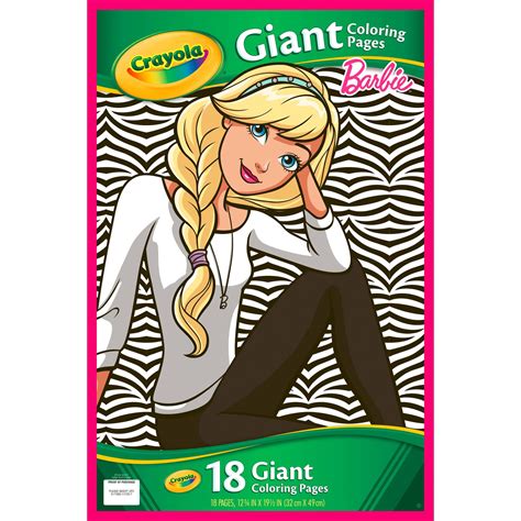 Giant colouring pages markers set frozen 2 crayola store. Crayola Giant Coloring Pages, Barbie, 18 Count - Walmart ...