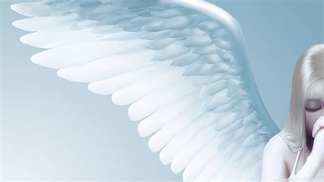 Angels Abstract Wings Praying 2560x1440 Wallpaper High Quality