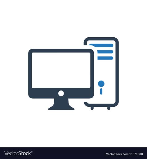 Computer Device Icon Royalty Free Vector Image