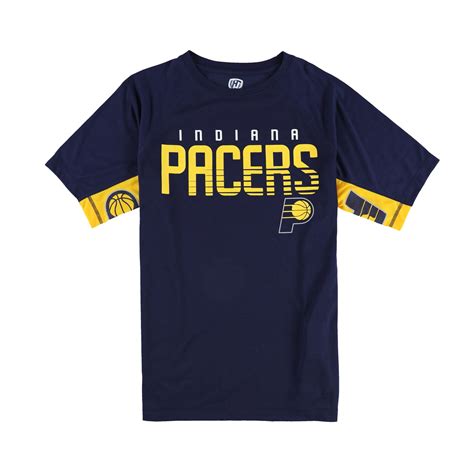G Iii Sports Mens Indiana Pacers Graphic T Shirt Blue Large