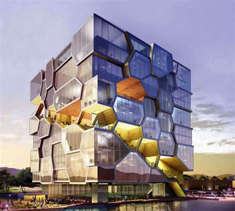 Beautiful Architectures The Unique Hexagonal Cell Building
