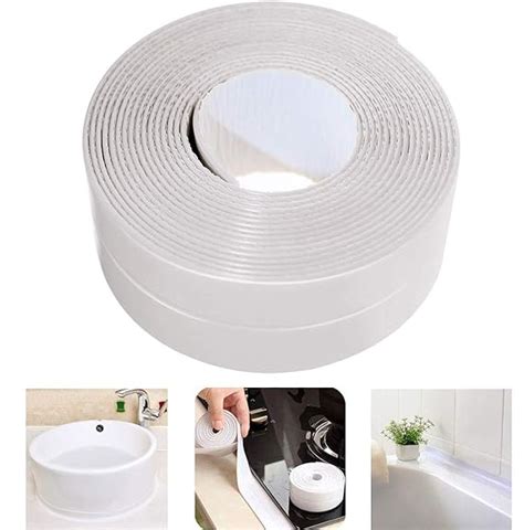 Sealing Strip Flexible Self Adhesive Caulking Tape Waterproof For Kitchen Bathroom Tub Shower