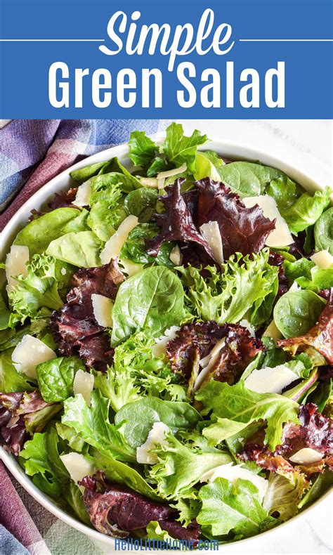 Simple Green Salad Easy Recipe Hello Little Home