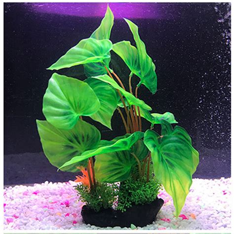 Tall Large Plastic Aquarium Plants Fish Tank Decorations Landscape 118