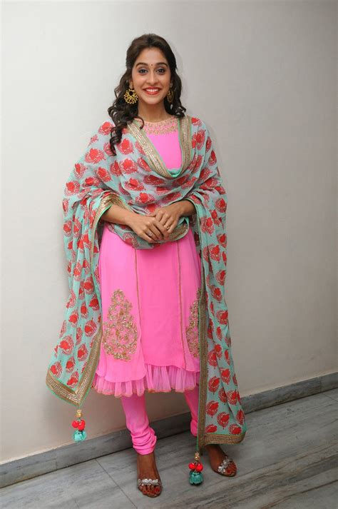 Regina Cassandra In Pink Churidar At Ranam 2 Movie Audio Launch