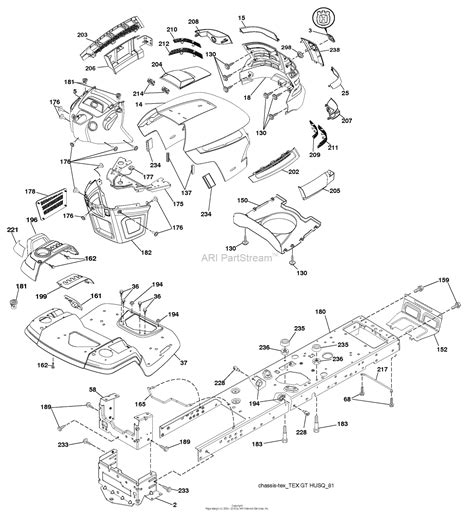 Husqvarna Yth 24 V 48 Ls 96043008900 2009 12 Parts Diagram For Chassis