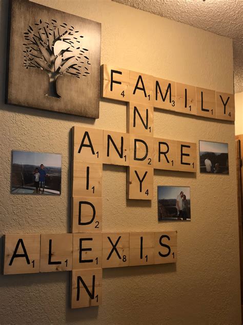 Homemade Personalized Scrabble Wall Decor By 4trendyideas On Etsy