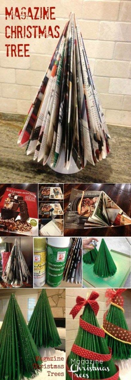 16 Ideas For Diy Paper Crafts Newspaper Christmas Trees Diy