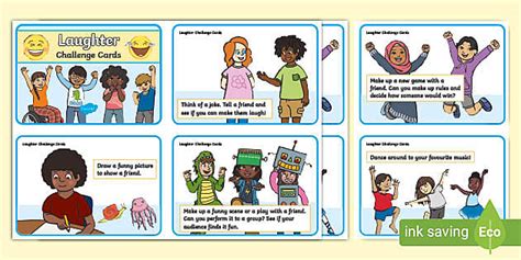 Ks1 Laughter Challenge Cards Mental Health And Wellbeing