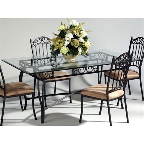 We did not find results for: Chintaly Rectangular Glass Top Wrought Iron Dining Table ...